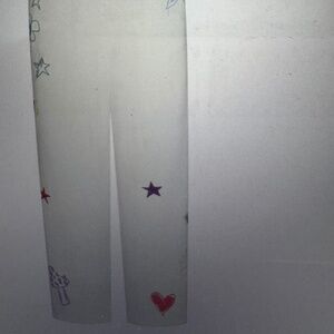 Skims Marble Bunny cotton fleece classic straight leg pant